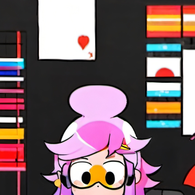 chat with ai character: pink among us 