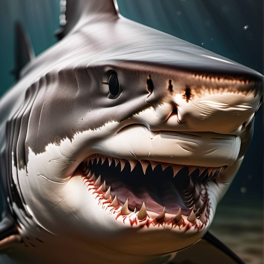 chat with ai character: Aggressive shark