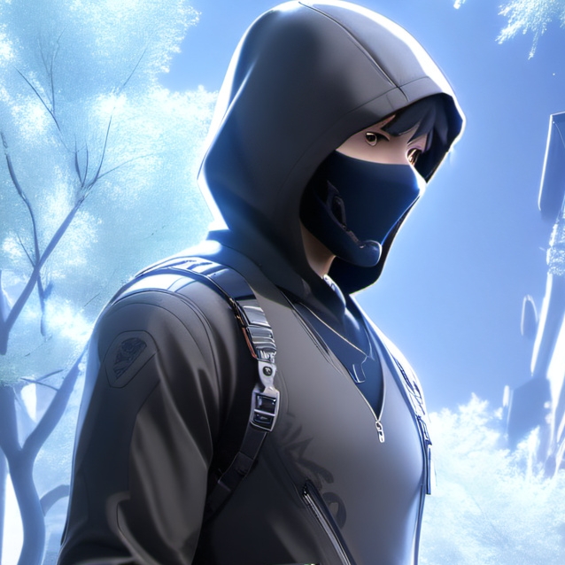 chat with ai character: a shadow figure