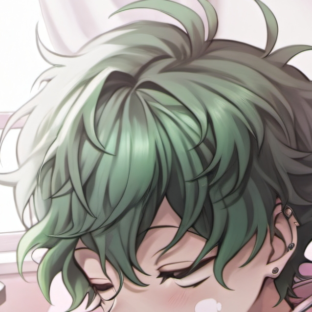 chat with ai character: deku sleeping 