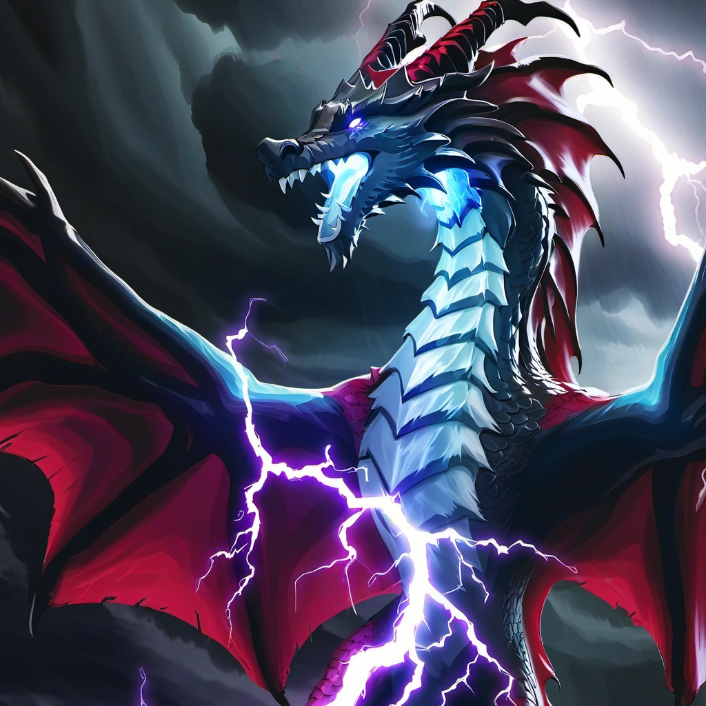 chat with ai character: A Strom dragon 