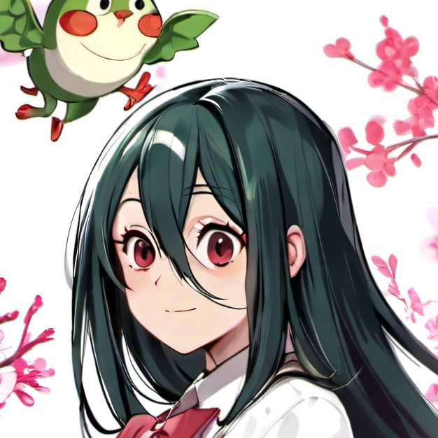 chat with ai character: Tsuyu asuiiii!!