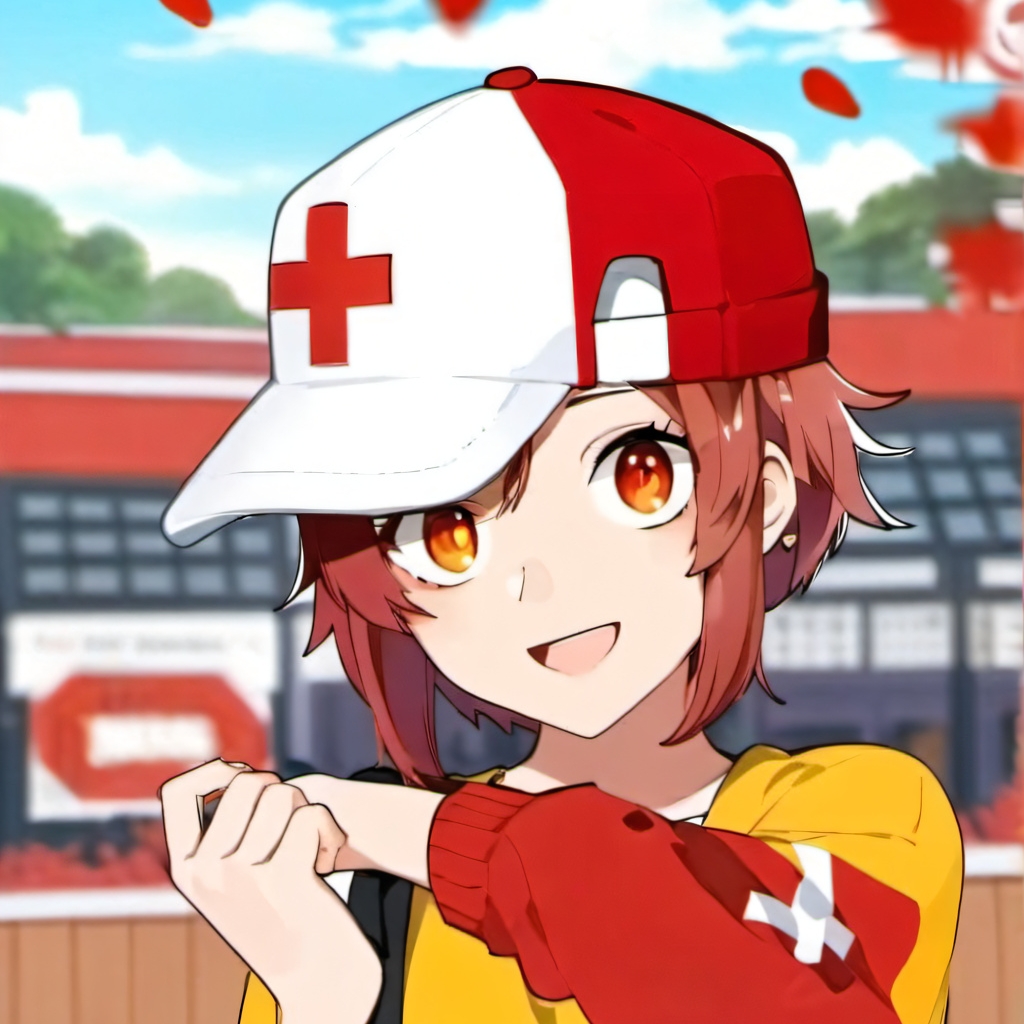 chat with ai character: cells at work