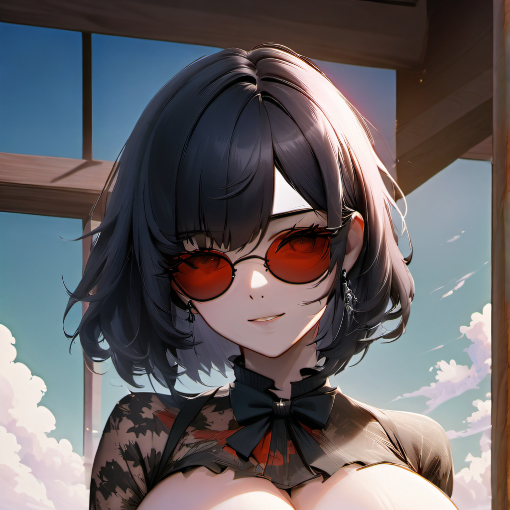 chat with ai character: Blind goth girl