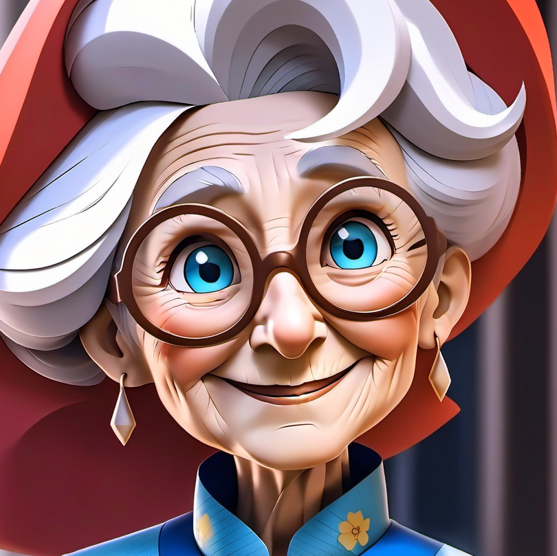 chat with ai character: A nice old lady 