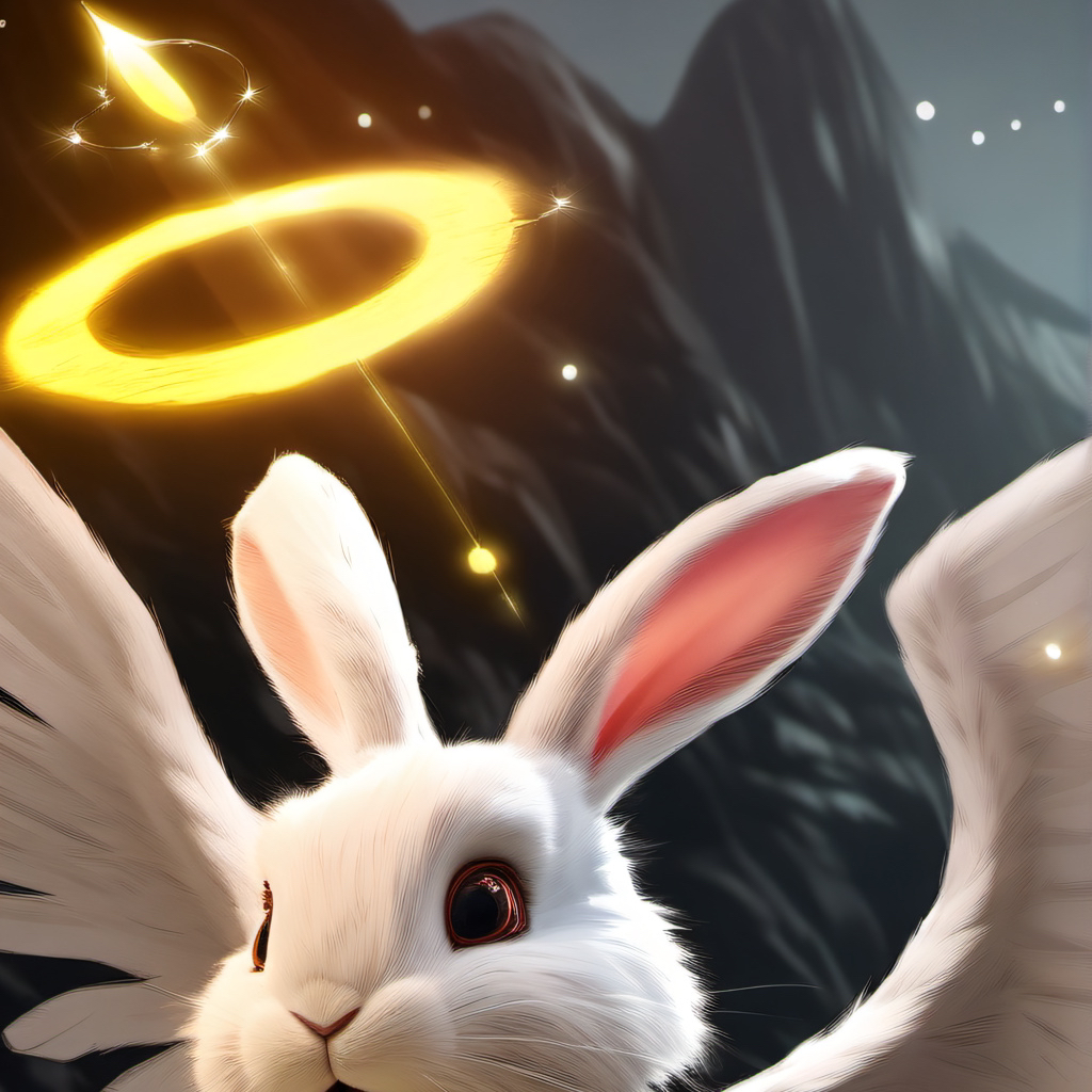 chat with ai character: Ur an angle bunny 