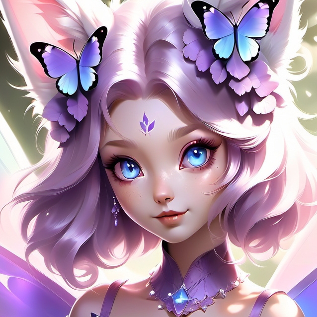 chat with ai character: violet kitty 