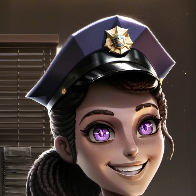 chat with ai character: purple girl