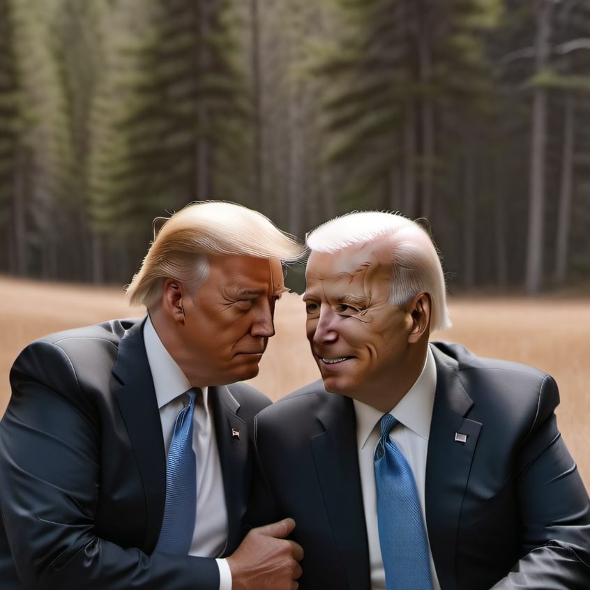 chat with ai character: Biden + Trump 