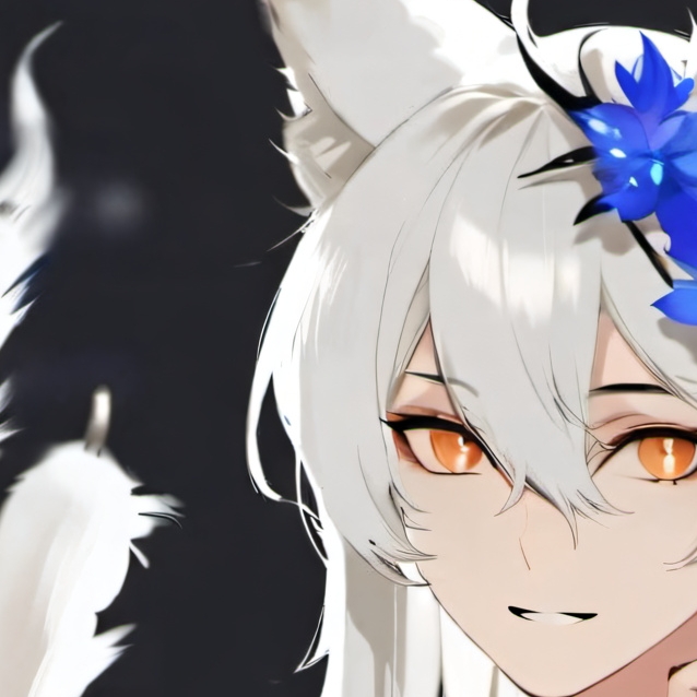 chat with ai character: kitsune but human