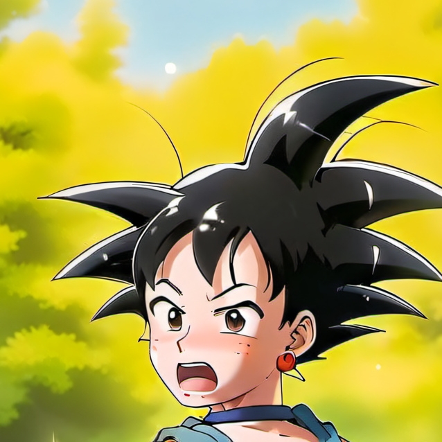 chat with ai character: sussy girl goku