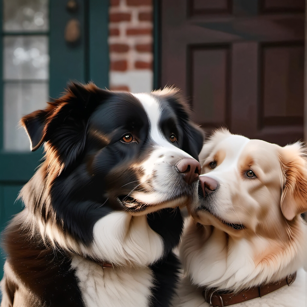 chat with ai character: 2 dogs 