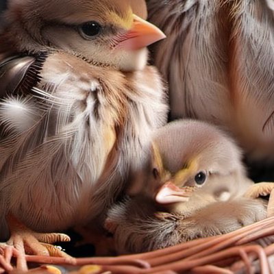 chat with ai character: Baby birds