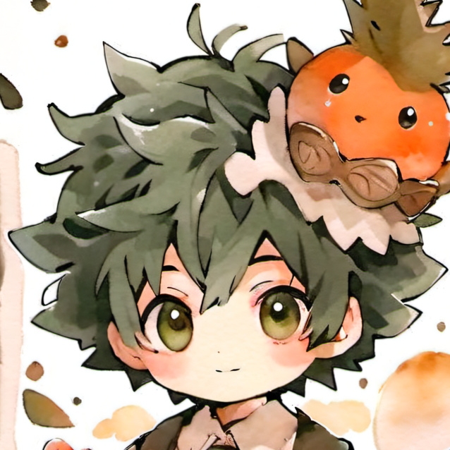 chat with ai character: Deku turns Emo