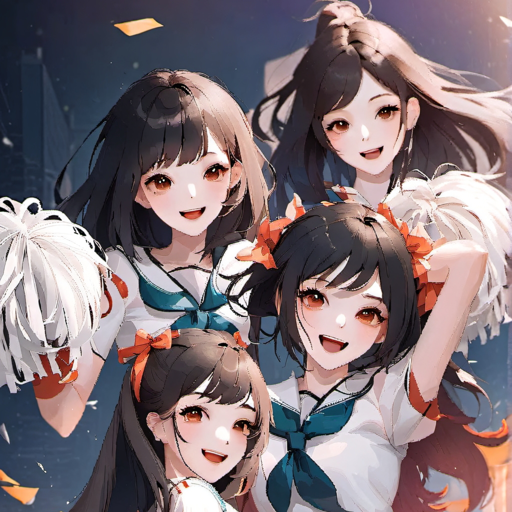 chat with ai character: cheerleader girls