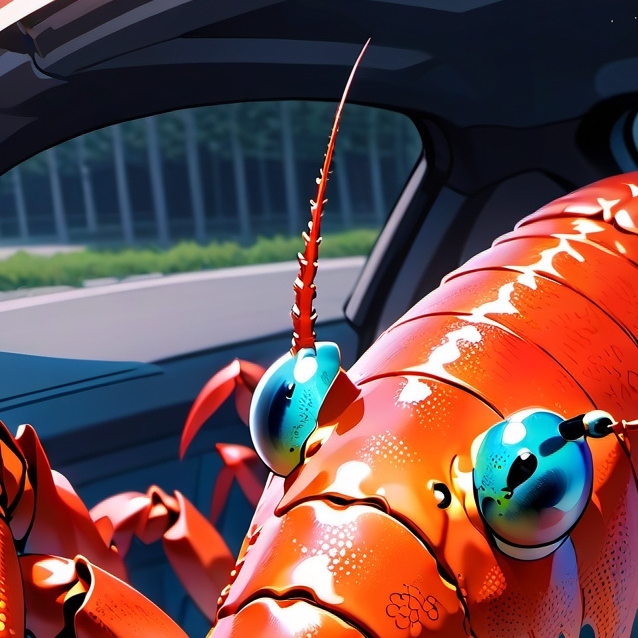 chat with ai character: Lobster car