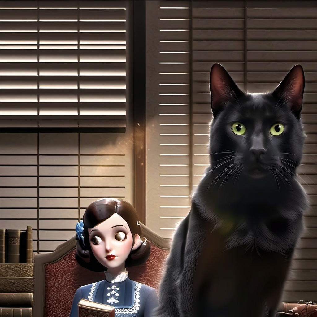 chat with ai character: THE CAT OF DEATH.