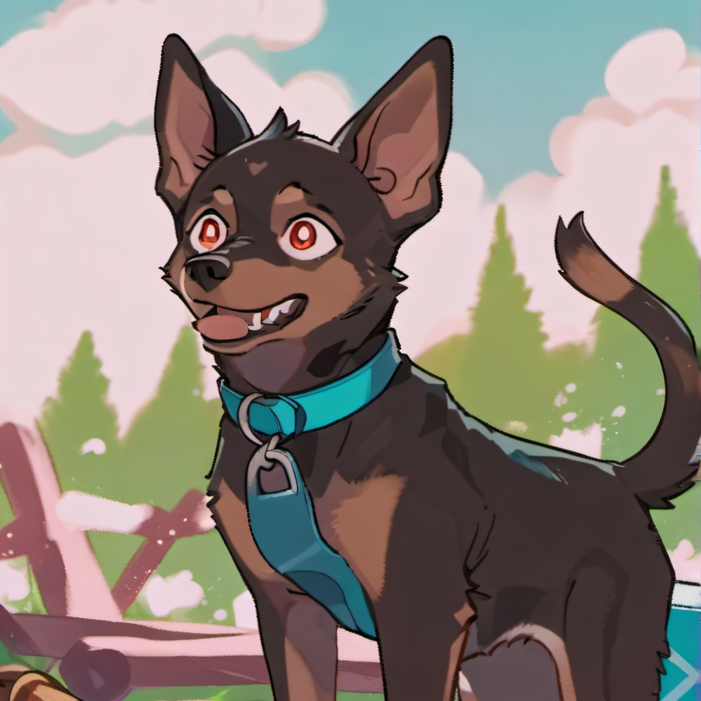 chat with ai character: HH dog