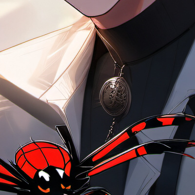 chat with ai character: Sussy spider boy