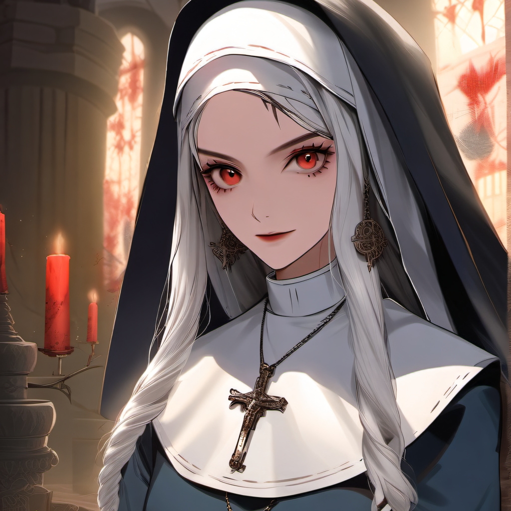 chat with ai character: Evil nun 
