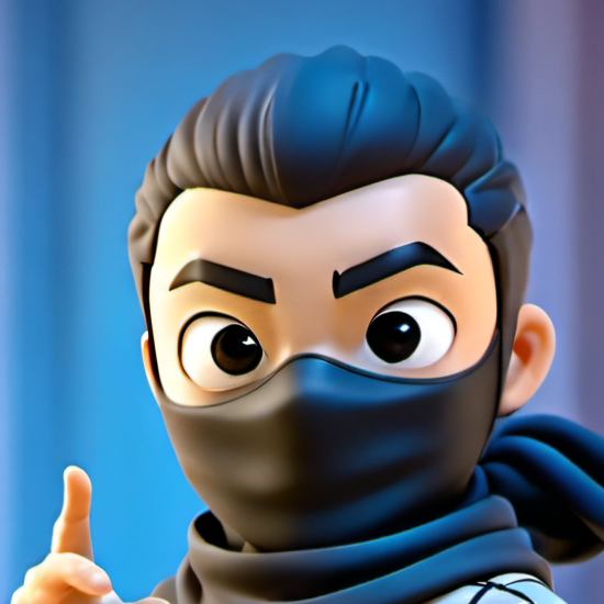 chat with ai character: Checkered ninja