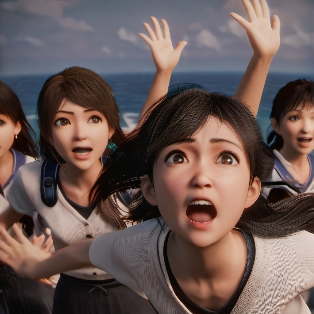 chat with ai character: Stranded girls 
