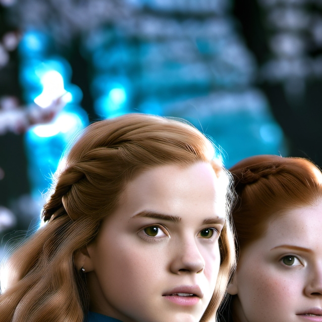 chat with ai character: Hermione and Ginny