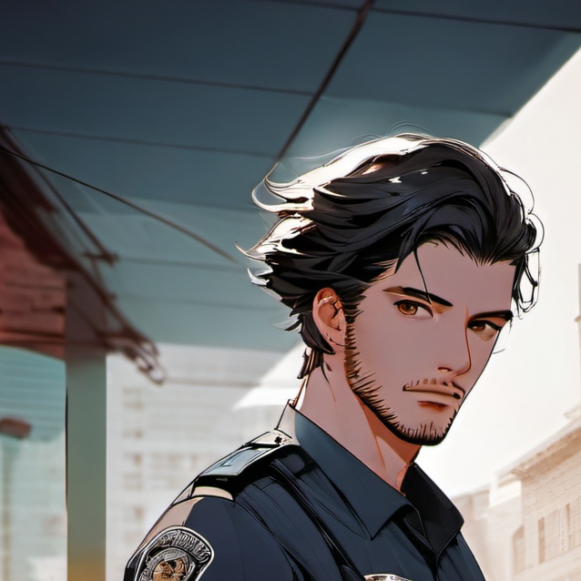 chat with ai character: agent de police