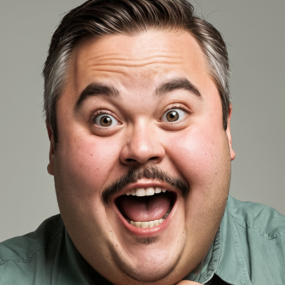 chat with ai character: Plus sized guy