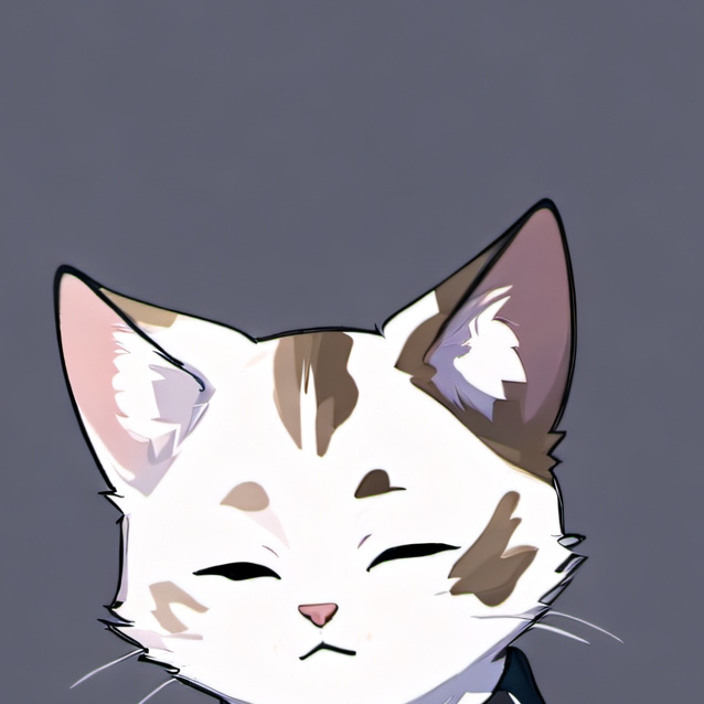 chat with ai character: abused cat emoji
