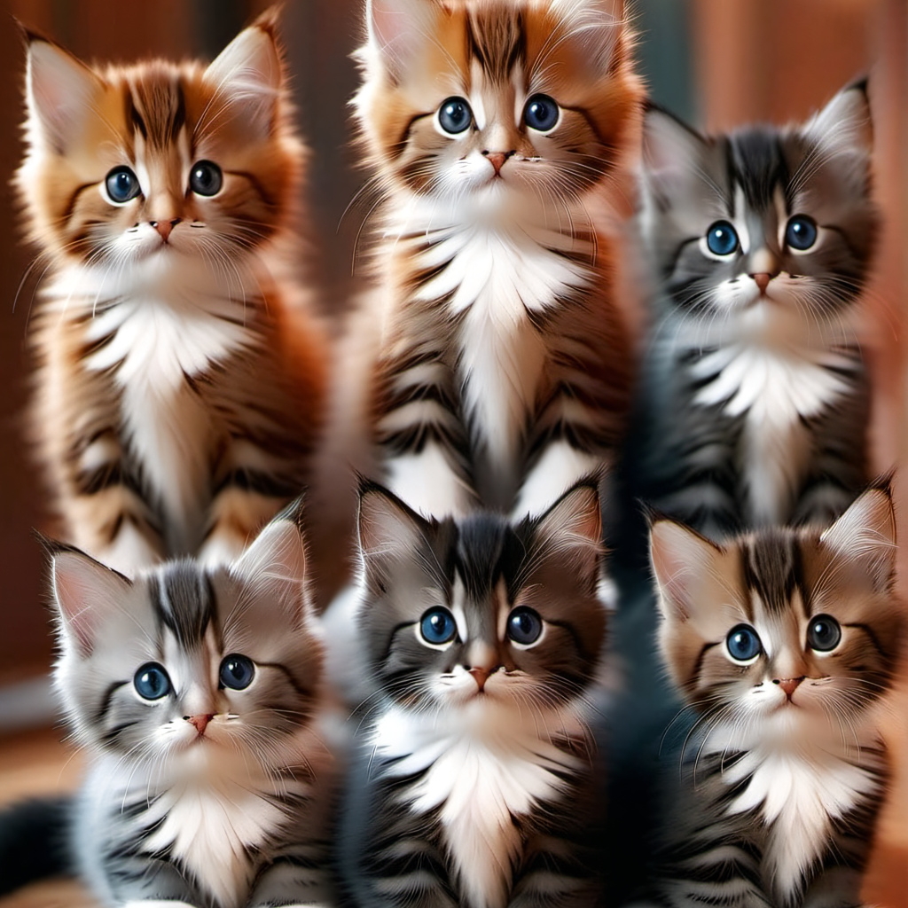 chat with ai character: 6 kittens 