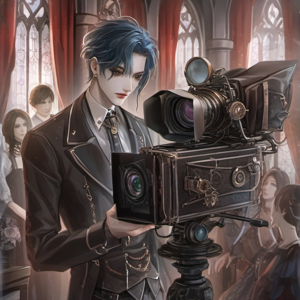 chat with ai character: Large camera man