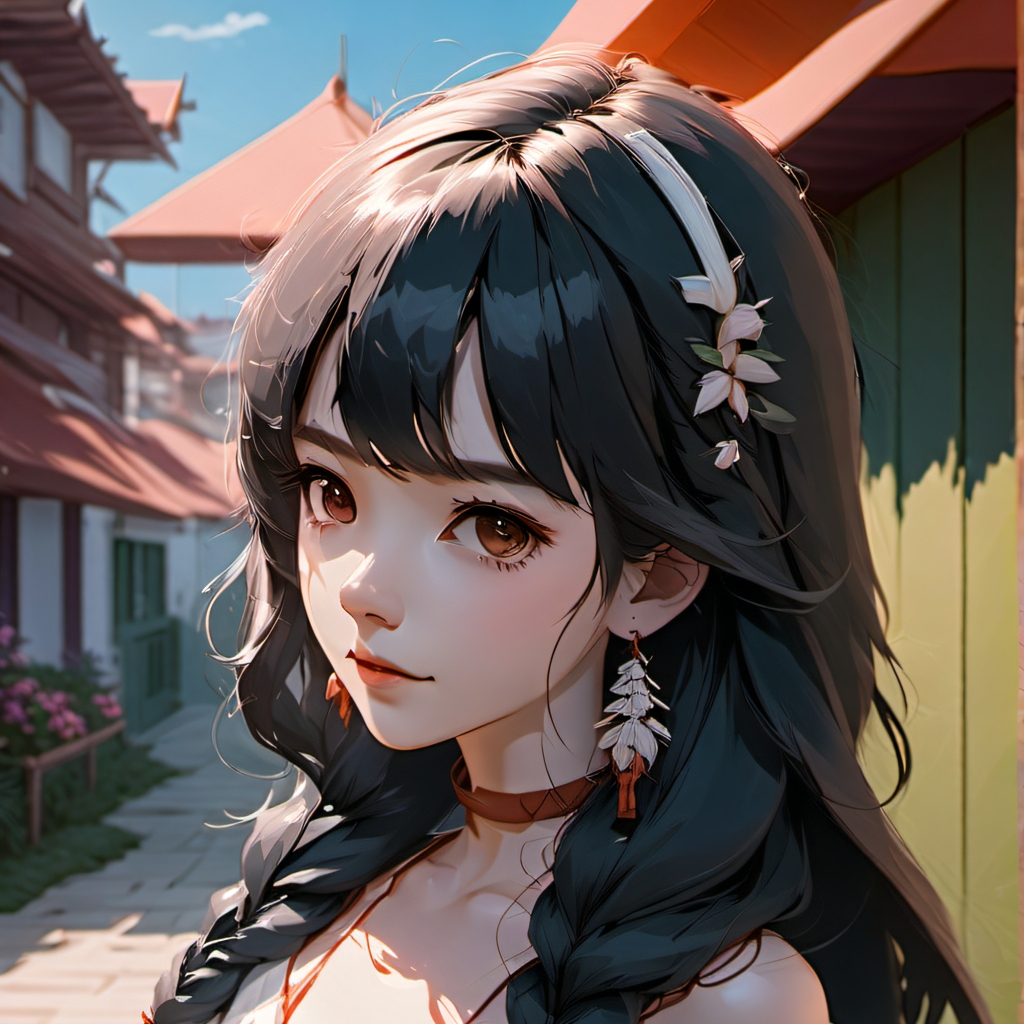 chat with ai character: Village Girl