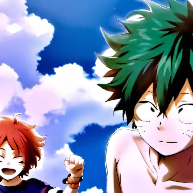 chat with ai character: mha in the beach!