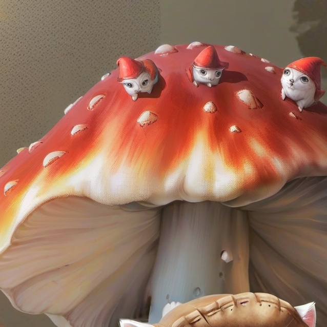 chat with ai character: Mushroom cat🍄