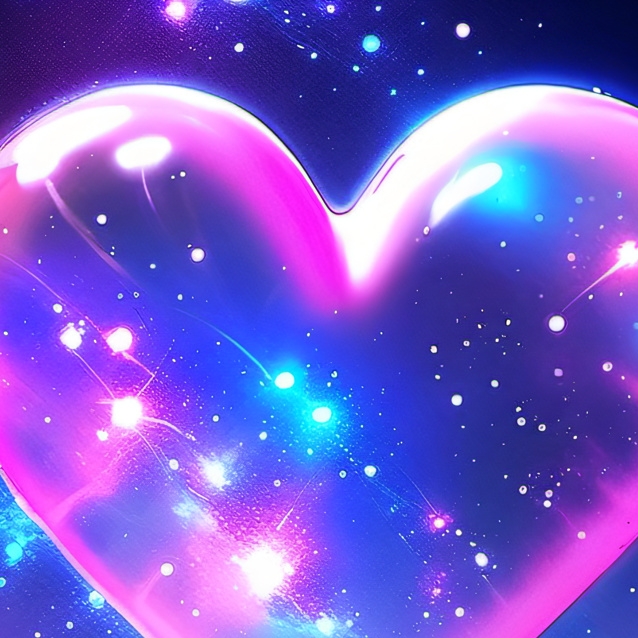 chat with ai character: heart shape ballon