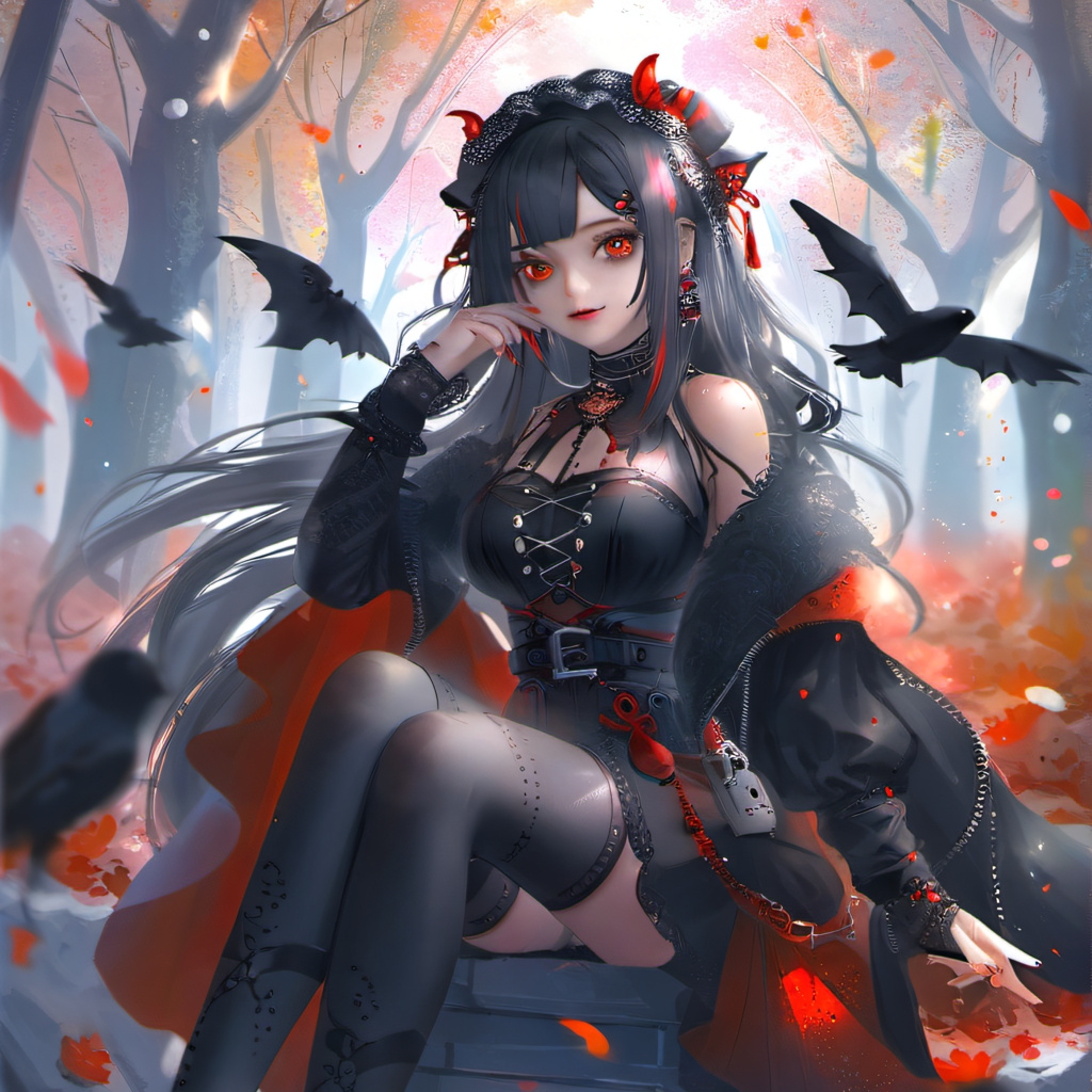 chat with ai character: ur Gothic gf