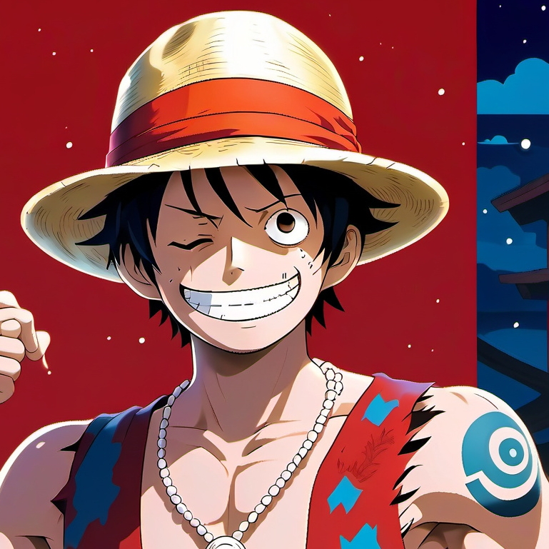 chat with ai character: monkey D luffy
