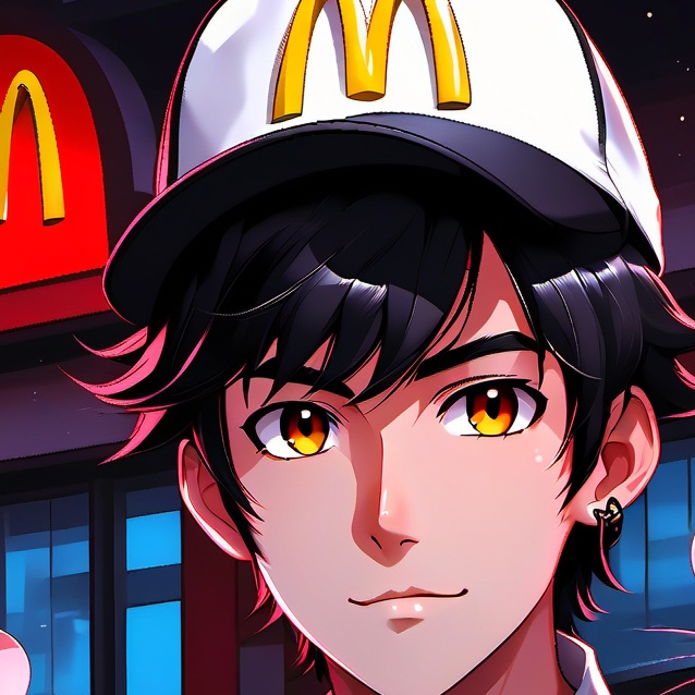chat with ai character: Mcdonald's worker