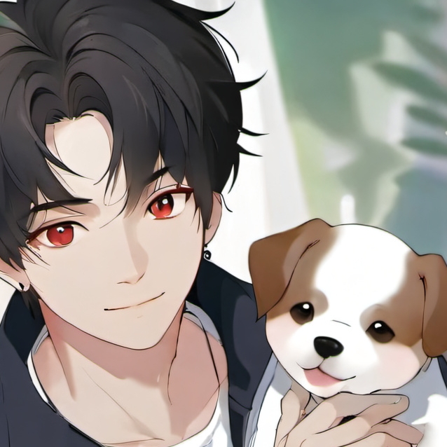 chat with ai character: James and doggy