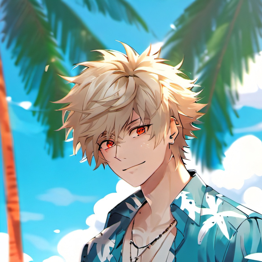 chat with ai character: MHA beach party