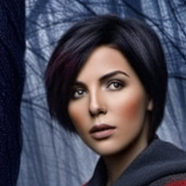 chat with ai character: Written in red