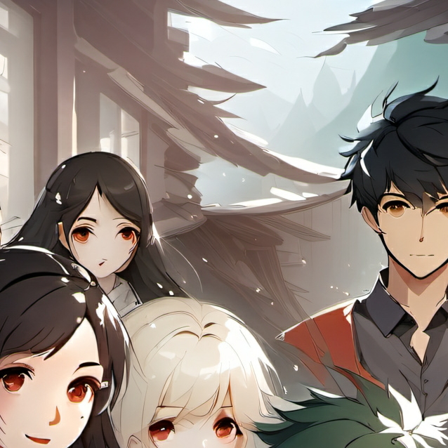 chat with ai character: friend group