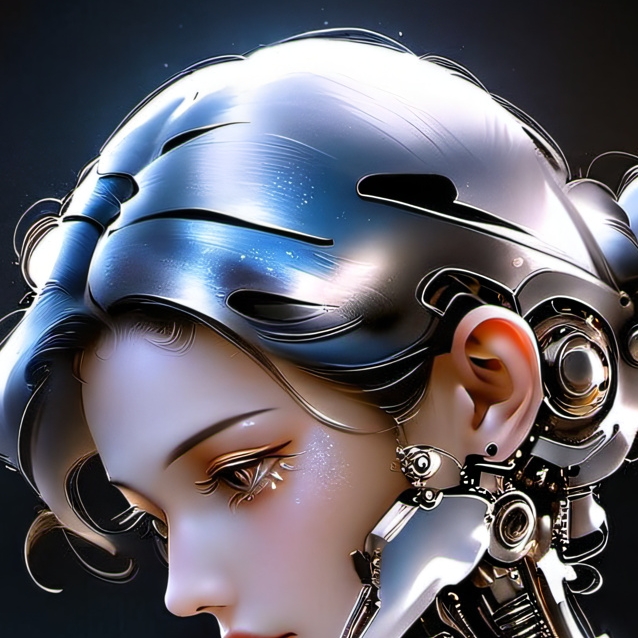 chat with ai character: robot girl