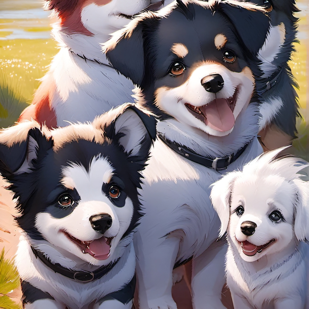 chat with ai character: Dog Family