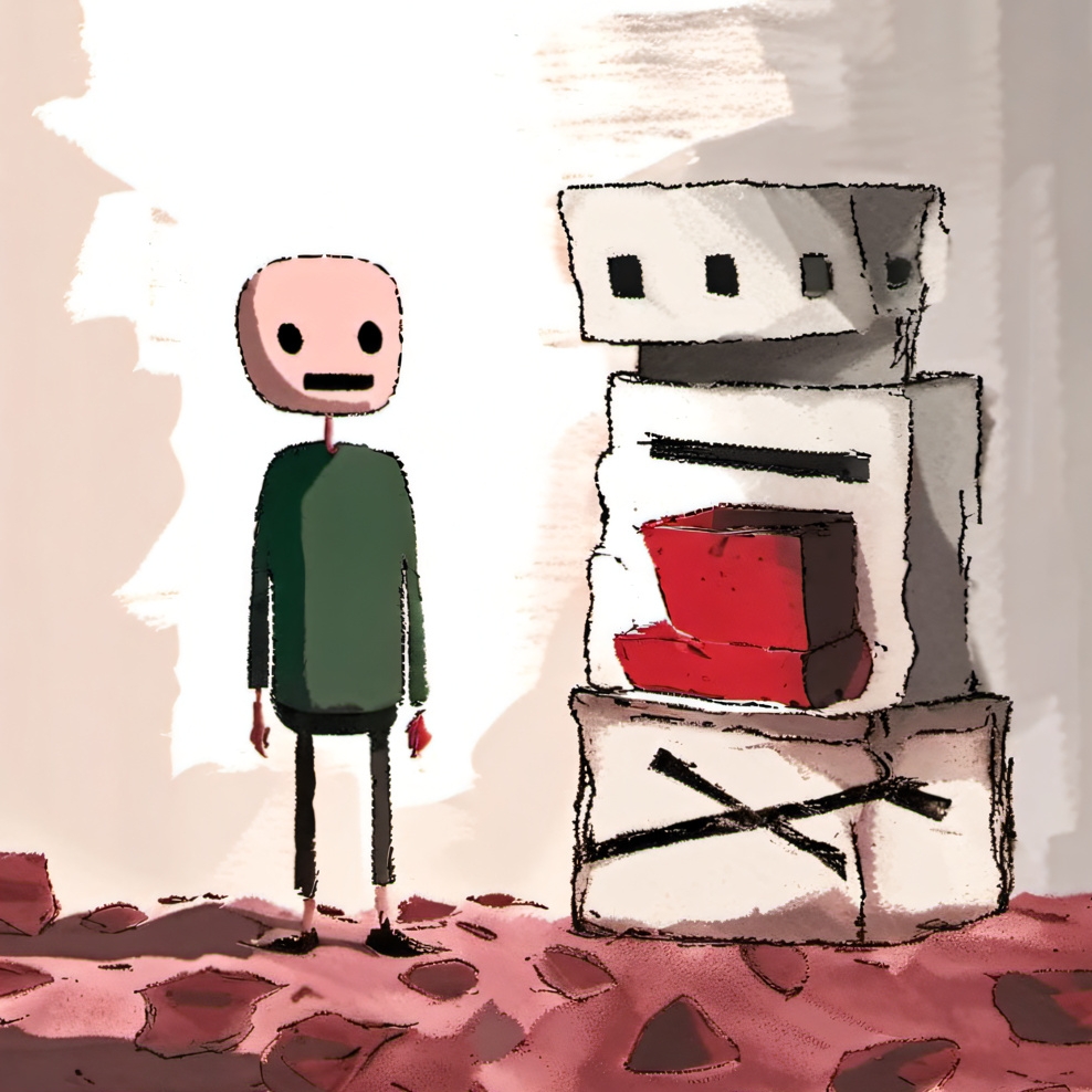 chat with ai character: red baldoon 
