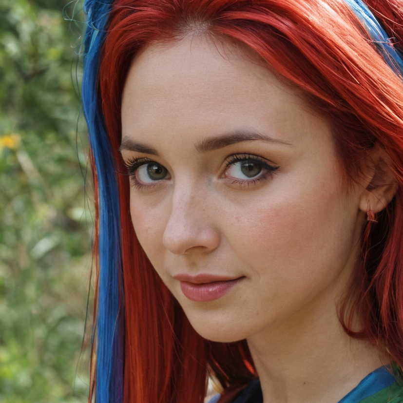 chat with ai character: Red and blue