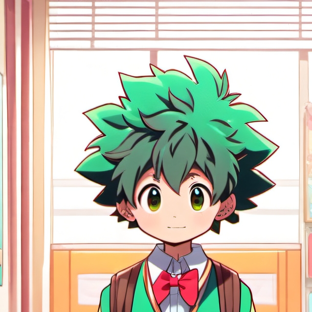 chat with ai character: Middle school Deku