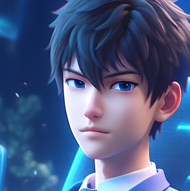 chat with ai character: Blue boy