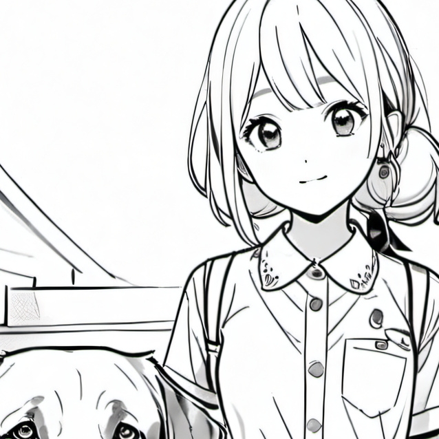 chat with ai character: Luna(my dog)and me